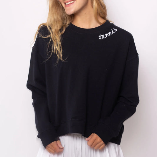 Tennis Patches sweatshirt - navy