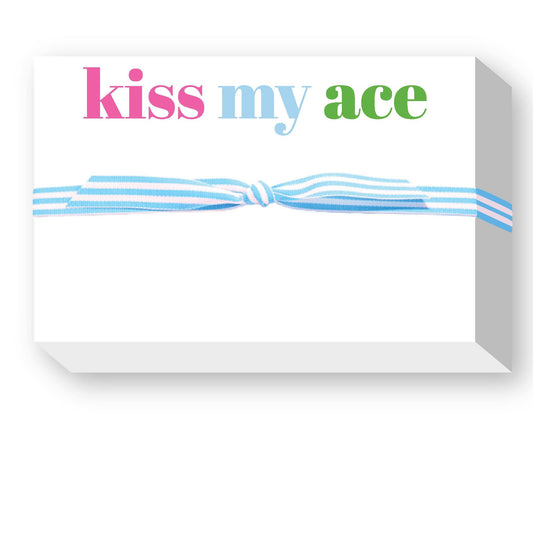 KISS MY ACE TENNIS BIG AND BOLD NOTEPAD