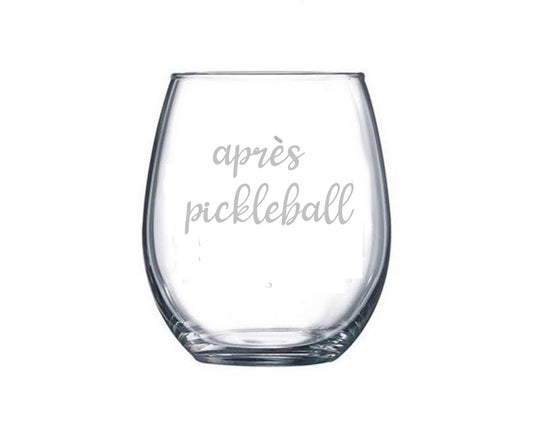 STEMLESS WINE GLASS - Apres Pickleball